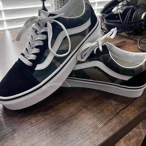 Camo vans worn 2x